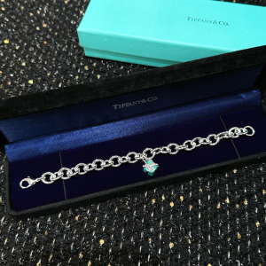 Tiffany Gift Box Lock Bracelet Silver
