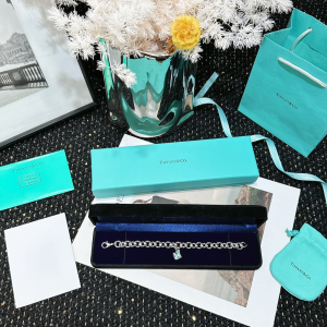 Tiffany Gift Box Lock Bracelet Silver