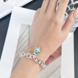 Tiffany Gift Box Lock Bracelet Silver