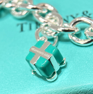 Tiffany Gift Box Lock Bracelet Silver