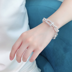 Tiffany Large Link Diamonds Bracelet