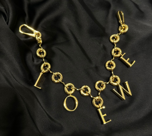 Loewe Donut Decorative Chain Bag Charm Gold Loewe Donut Decorative Chain Bag Charm Gold