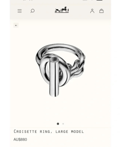 Hermes Croisette Rings White Gold