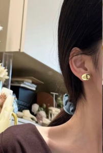 Dior Gold 30 Montaige CD Earrings