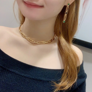 Fendi Gold Stripes Choker Necklaces