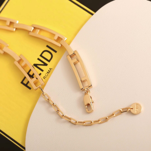Fendi Gold Stripes Choker Necklaces