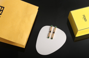 Fendi Stripes Pendant Earrings