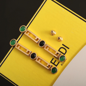 Fendi Stripes Pendant Earrings