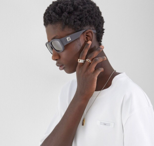 Fendi Wide Band FF Rings