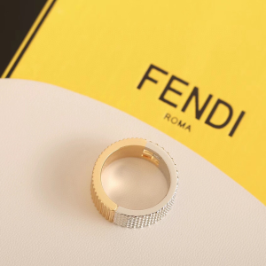 Fendi Wide Band FF Rings