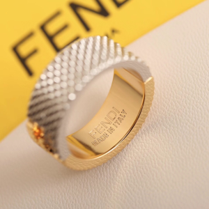 Fendi Wide Band FF Rings