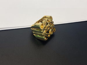 Loewe Anagram Pave Yellow Gold Rings