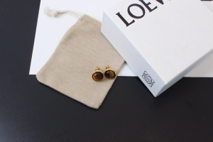 Loewe Anagram Pebble Stud Earrings