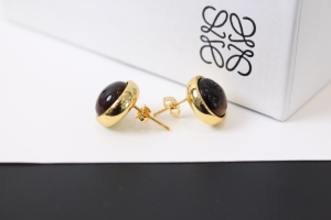 Loewe Anagram Pebble Stud Earrings