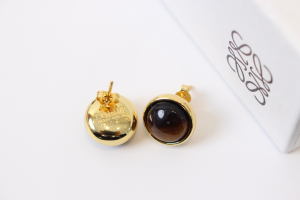 Loewe Anagram Pebble Stud Earrings