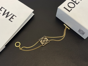 Loewe Crystal Anagram Chain Bracelets