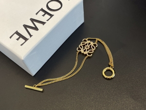 Loewe Crystal Anagram Chain Bracelets