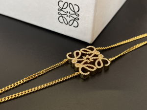 Loewe Crystal Anagram Chain Bracelets