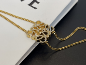 Loewe Crystal Anagram Chain Bracelets