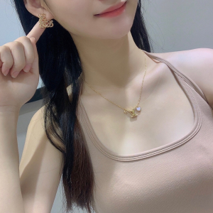 Loewe Crystal Anagram Pave Earrings