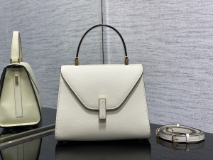 Valextra Small Iside Top Handle Bag Off White Millepunte Calf Leather Valextra Small Iside Top Handle Bag Off White Millepunte Calf Leather