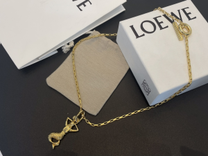 Loewe Gold Mermaid Charms Pendant Necklaces Loewe Gold Mermaid Charms Pendant Necklaces