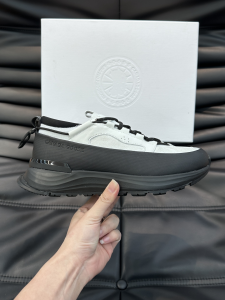 Canada Goose Glacier Trail Trainers Black White Leather Sneakers Canada Goose Glacier Trail Trainers Black White Leather Sneakers