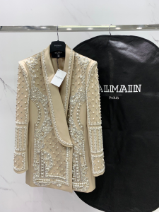 Balmain Embellished Shawl Lapel Blazer Americana Para Mujer Balmain Embellished Shawl Lapel Blazer Americana Para Mujer