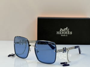 Hermes H Rectangle Eyewear Sunglasses H9196 Blue Hermes H Rectangle Eyewear Sunglasses H9196 Blue