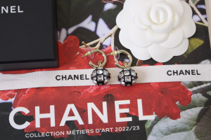 Chanel CC Dice Earrings