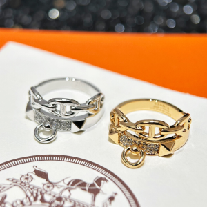 Hermes Diamond Collier de Chien Rings