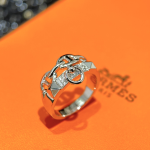 Hermes Diamond Collier de Chien Rings