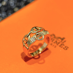 Hermes Diamond Collier de Chien Rings