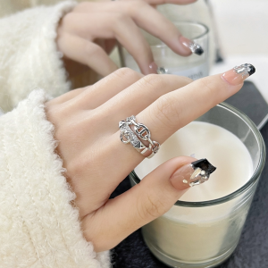 Hermes Diamond Collier de Chien Rings