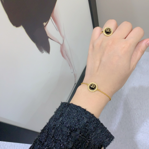 Dior Petit CD Baroque Rings Black