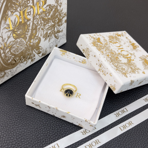 Dior Petit CD Baroque Rings Black