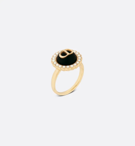 Dior Petit CD Baroque Rings Black