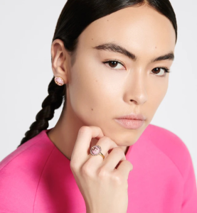 Dior Petit CD Baroque Rings Pink