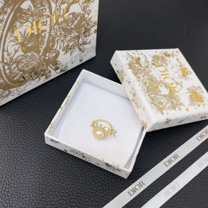 Dior Petit CD Baroque Rings White