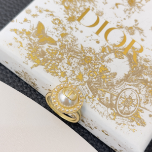 Dior Petit CD Baroque Rings White