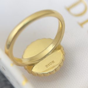 Dior Petit CD Baroque Rings White