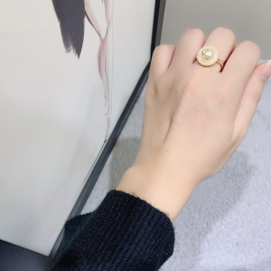 Dior Petit CD Baroque Rings White