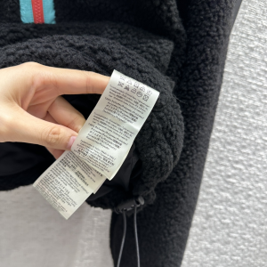 Fendi Wool Teddy Anorak Black