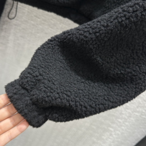 Fendi Wool Teddy Anorak Black