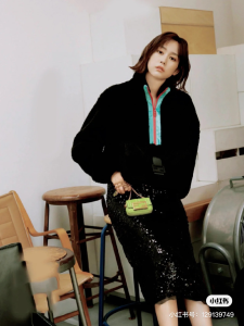 Fendi Wool Teddy Anorak Black