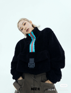 Fendi Wool Teddy Anorak Black