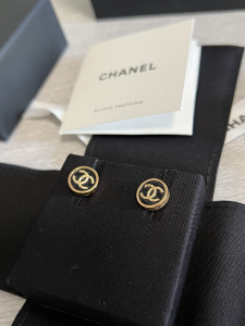 Chanel Mini CC Round Earrings