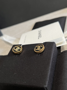 Chanel Mini CC Round Earrings