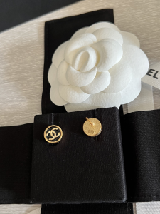 Chanel Mini CC Round Earrings