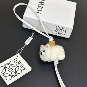 Loewe White Chow Chow Charm